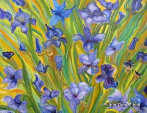 Patch of irises