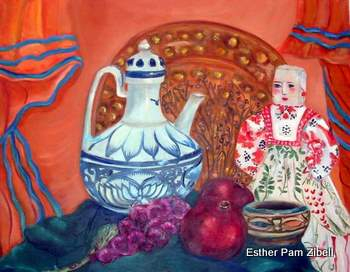 Still life with tea pot