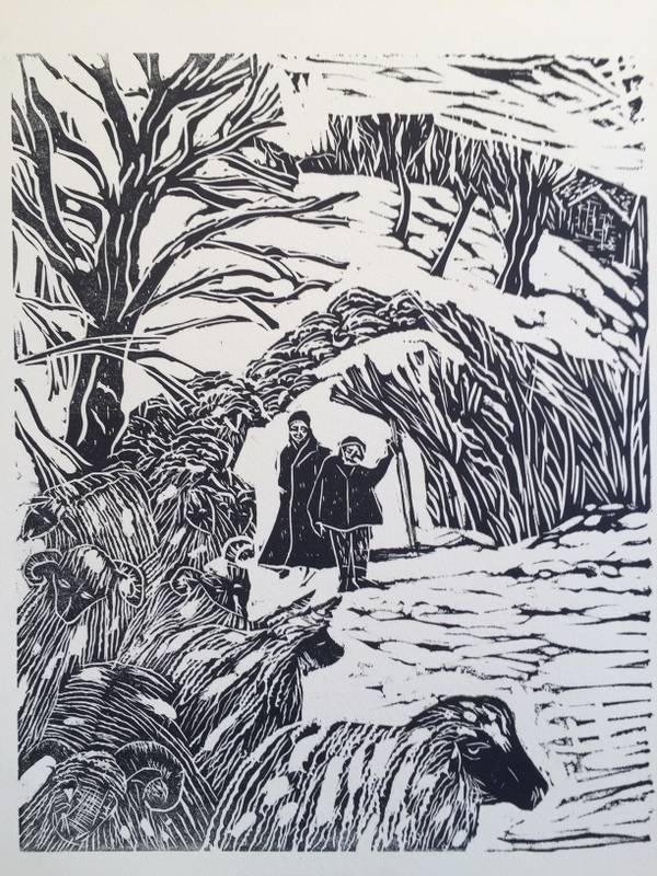 Snow  >> Linocuts